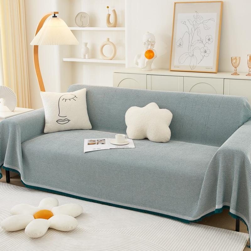 Nordický Ins Styl Potah na pohovku Látkový Potah na pohovku All-inclusive Univerzální Potah Deka Čtyři roční období Odolný proti poškrábání kočkou Polštář na pohovku