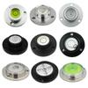 HACCURY Round Metal Spirit Level with Base Mounting Holes
