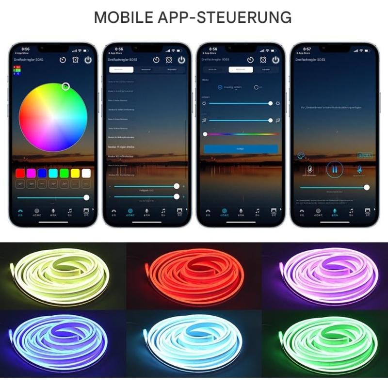 Multi Color Changing LED Atmosphere Light for Automotive Trunk with Auto Welcome Feature Waterproof Design Easy Install