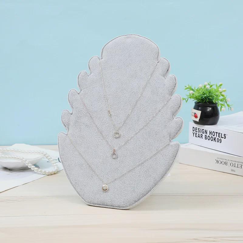 Flannel Jewelry Display Stand for Necklaces, Earrings, and Pendants with Flame Board Design