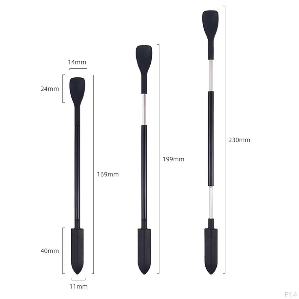 3 Pieces Double Ended Makeup Mini Spatulas Kitchen Tiny for Beauty Products