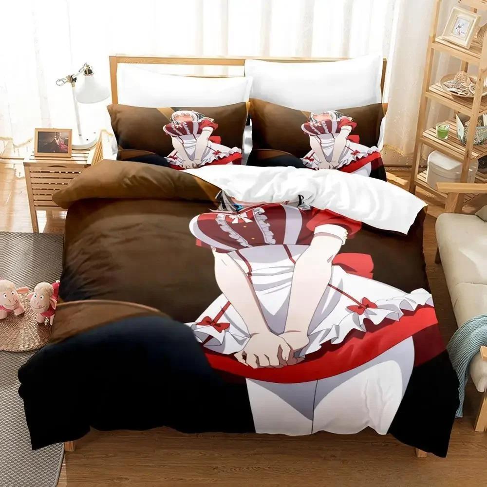 

Breathable Lightweight Single Twin Full Queen King Spy Classroom Size Bed Adult Kid Bedroom Sets 3D Anime Quilt Comforter (quilt)-EU Single(135*200cm)3pcs