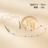 Candy Color Soft Pottery Mask Rope Glasses Chain, Colored Crystal Neck Mask Chain Anti-lost Glasses Rope
