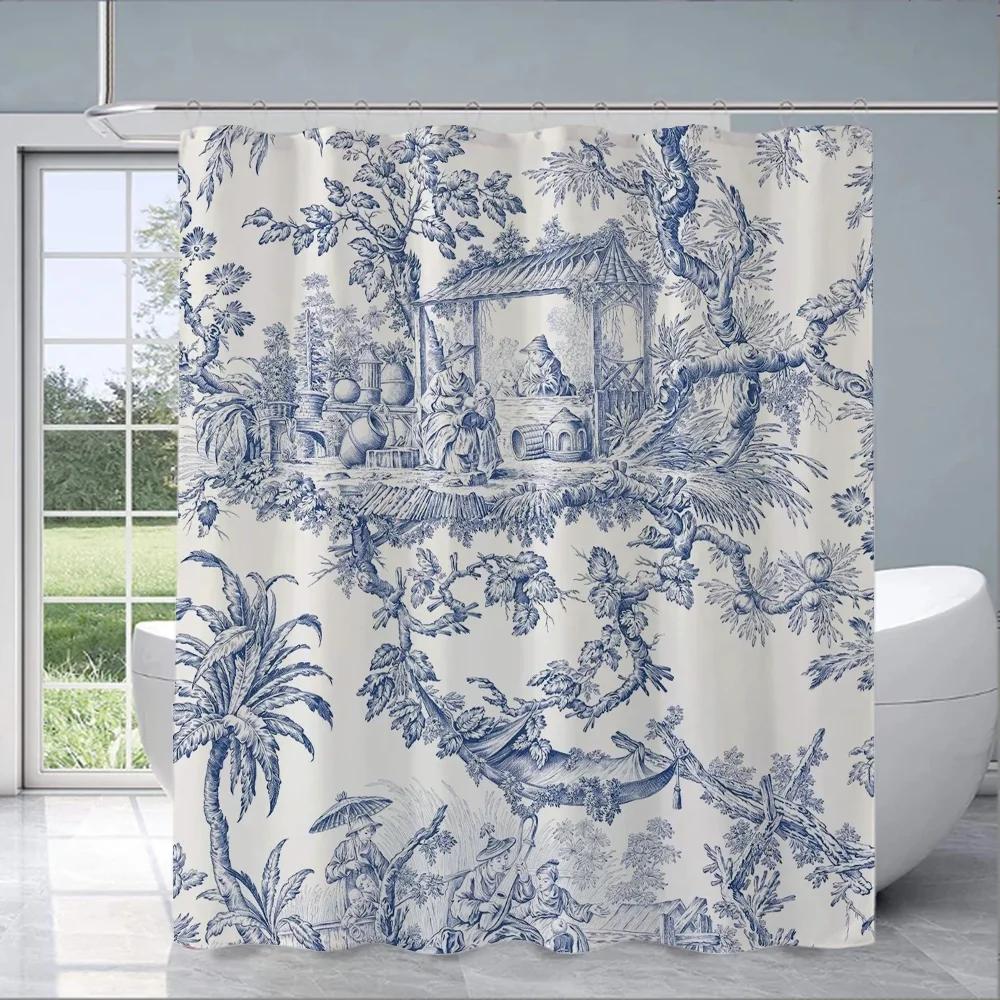 

Ширма-перегородка туаль де жуї, штора для ванної кімнати для Кварто, речі для наборів для ванної кімнати, повний набір, душова штора, штори W180XH180cm