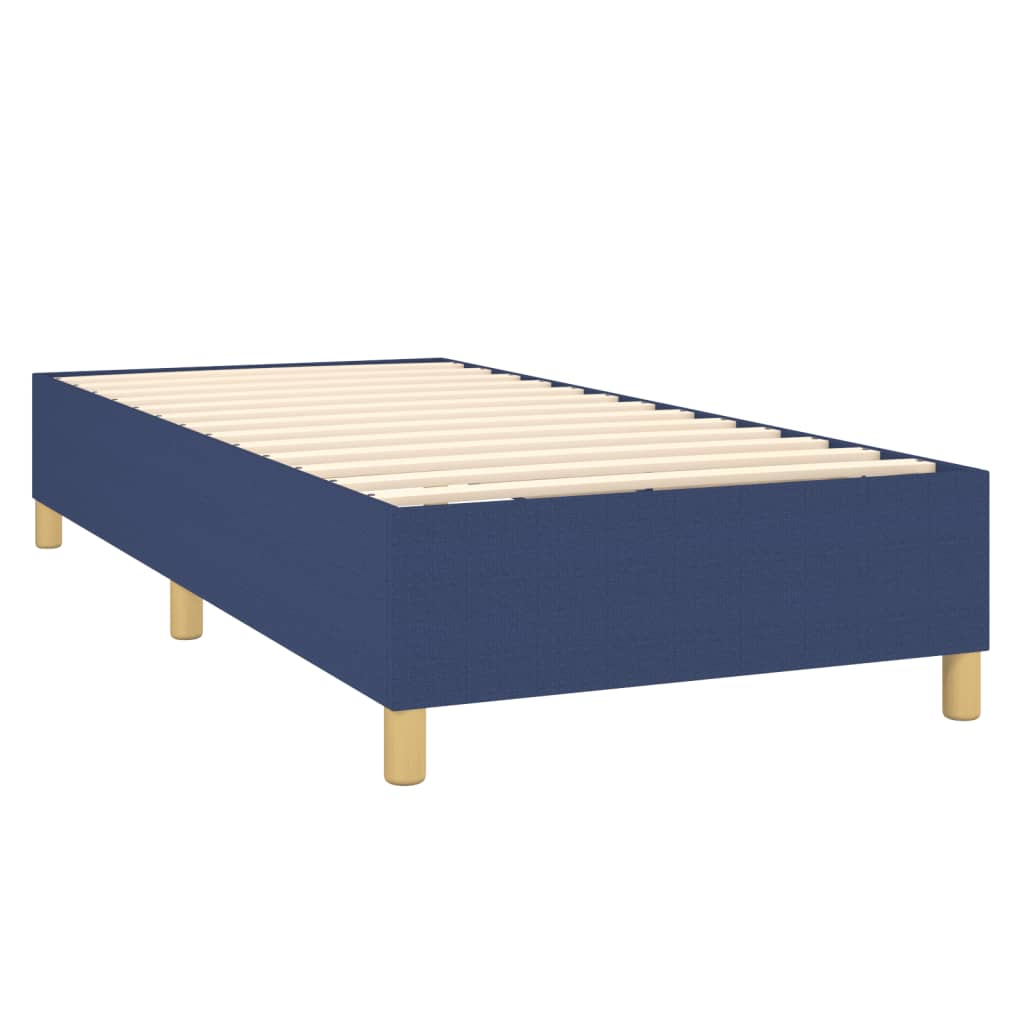 Vidaxl Continental Bed With Mattress, Blue, Fabric, 90X200 Cm