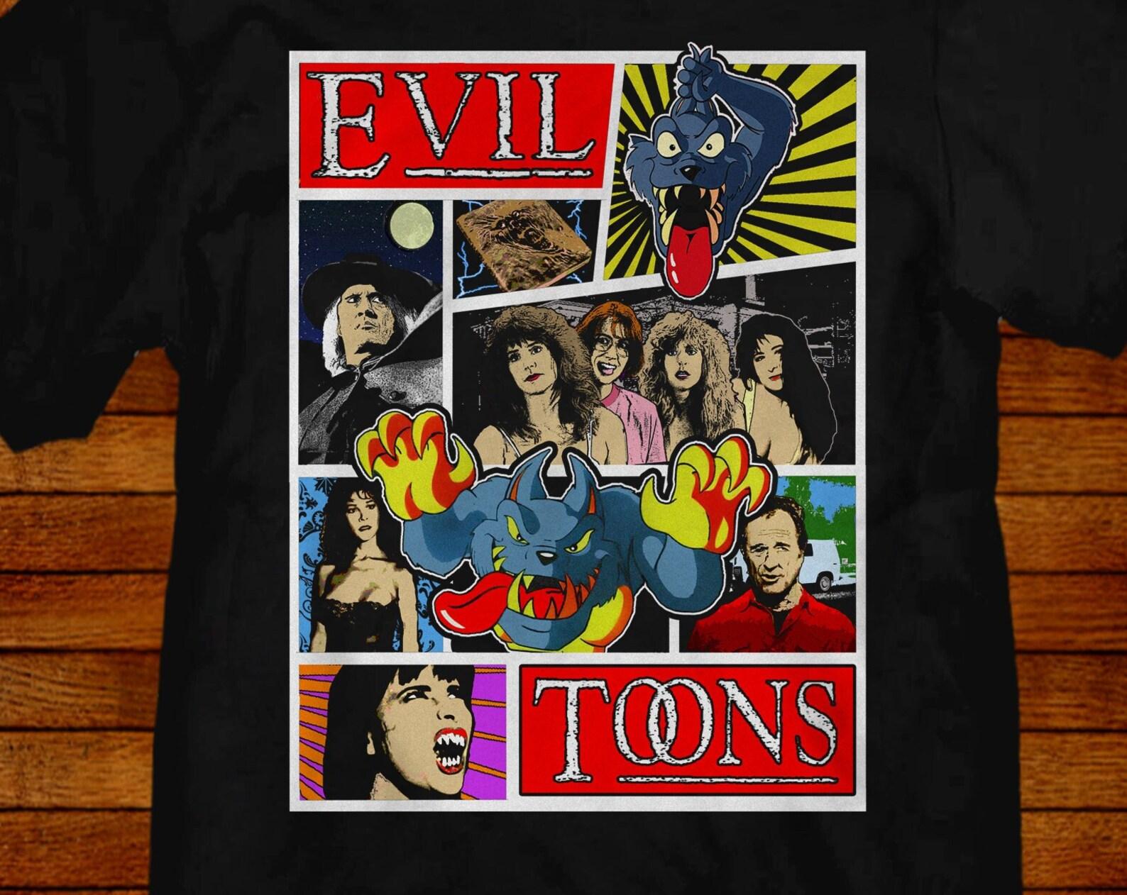 Evil Toons T shirt: 80s Movie VHS Classic S