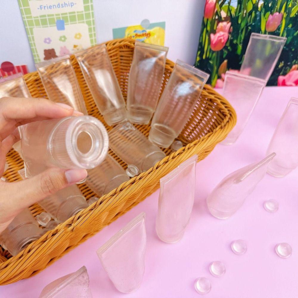 Transparent DIY Empty Ball Skin Toothpaste Handmade Ball Skin Clear DIY Pressure Ball Kit Kids Toy