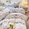Pastel Fresh Floral Super Soft 100% Cotton Bedding Set  3Pcs-1 Duvet Cover 2 Pillowcases,Skin-friendly Comfortable,Quilt Cover