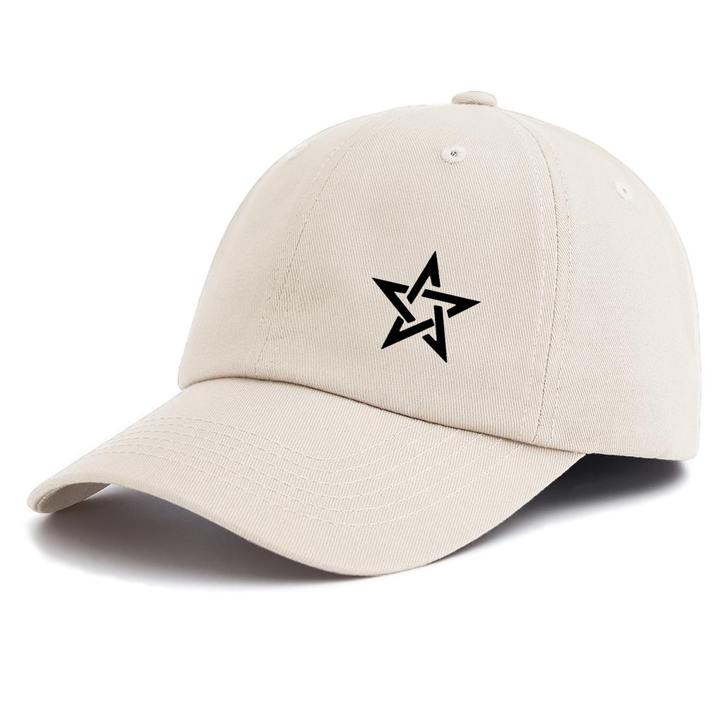 1pc Star Print  Baseball Cap for Adults,  Minimalist Retro Style Casual Soft Adjustable Dad Hat, Perfect As Gift