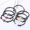 Football Cord Braided Rope Bracelet with Charm for Girl Women Men Teens