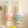 Paper Cup Holder Dust-Proof Transparent Cover Large Capacity Dispenser with Disposal Cups Portable Paper Cup Storage Container