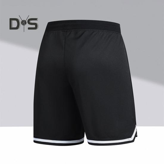 Pantaloni scurți sport pentru bărbați, talie elastică, cu șnur reglabil, uscare rapidă, pantaloni scurți de sală cu buzunare, croială lejeră, pantaloni scurți de alergare