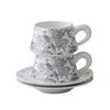 Banxia Blume und Vogel High End Kaffeetasse und Untertasse Set Tassen Keramiktassen Exquisite Geburtstagsgeschenke für Frauen Souvenirtassen
