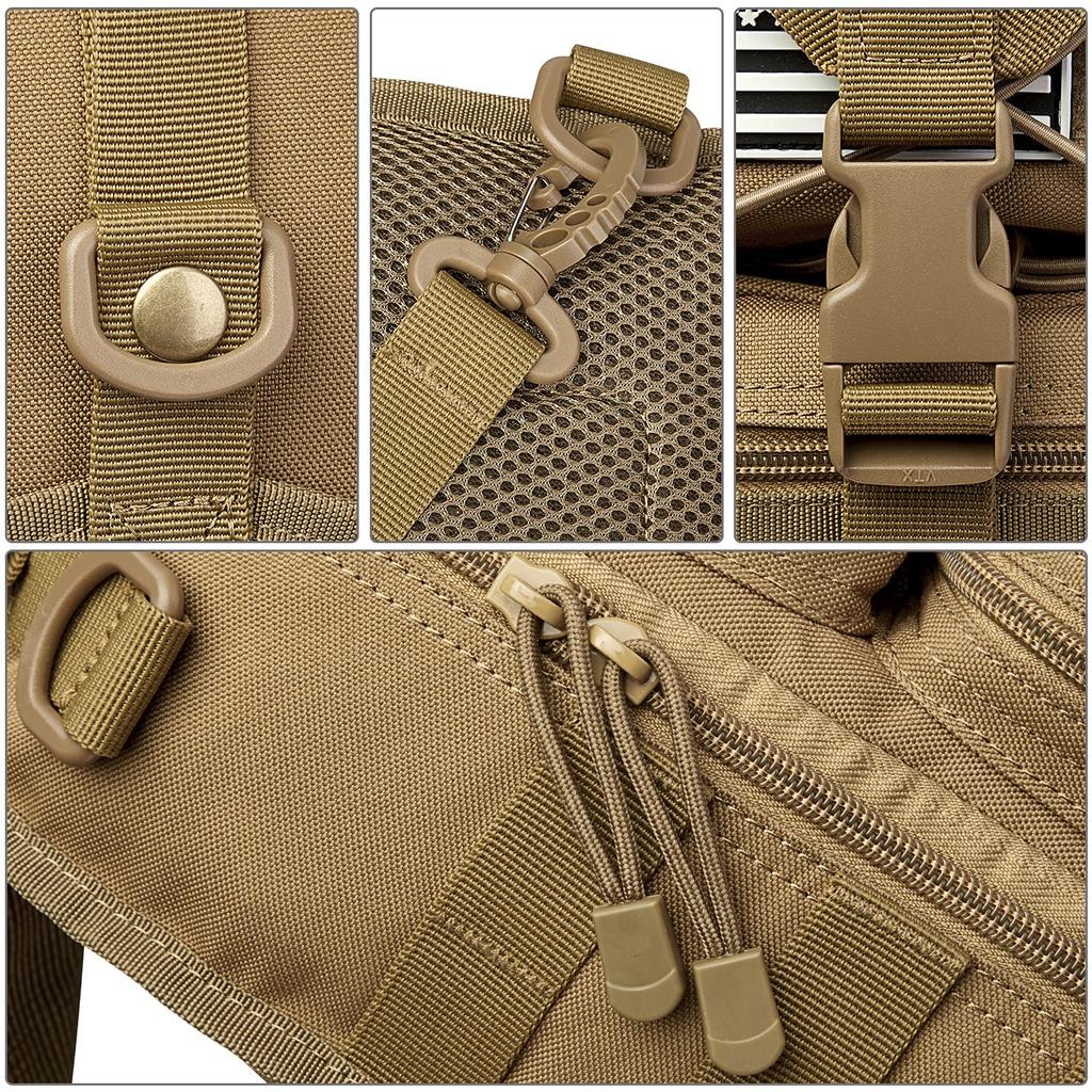 G4Free Body Military Tactical Crossbody Waterproof Chest Bag for and Tactical MOLLE Compatible One-Shoulder Bag, Bag, Bag, Lightweight, Durable,