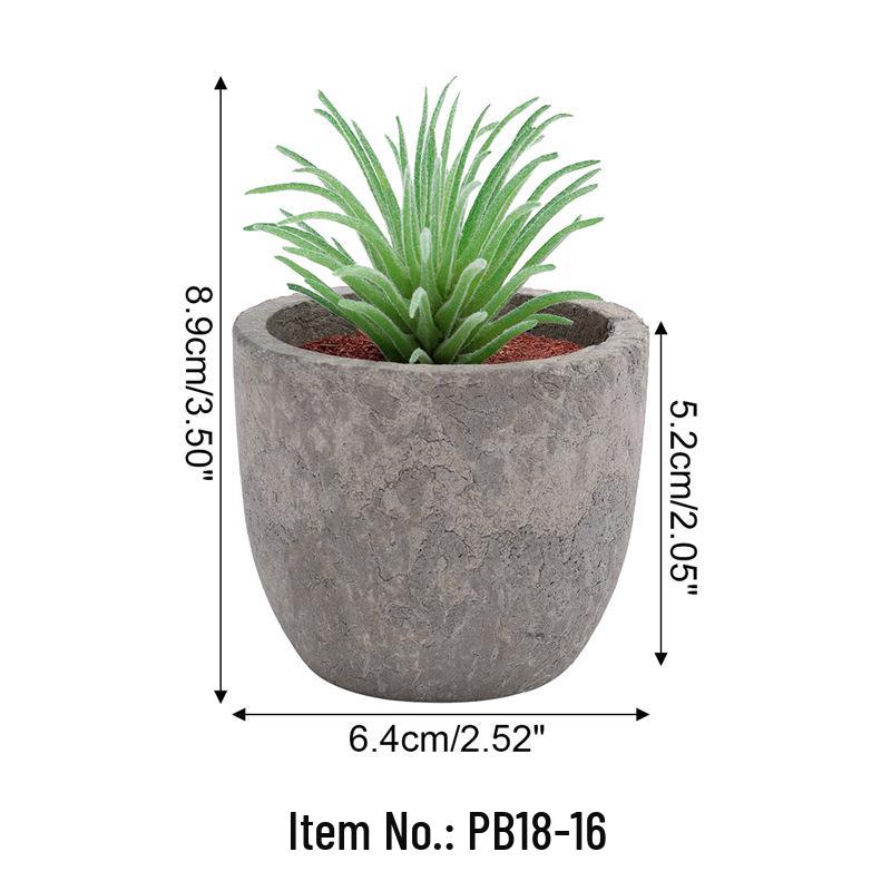 Indoor Retro Succulent Bonsai Fake Flower Ornament for Home and Living Room Décor