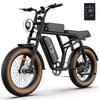 URLIFE T2 Adult E-Mountain Bike 48V15.6AH Battery 750W  Motor Outdoor Riding Electric Bicycle 20 Inch All Terrain Fat Tires Electric Bicycle For Adult