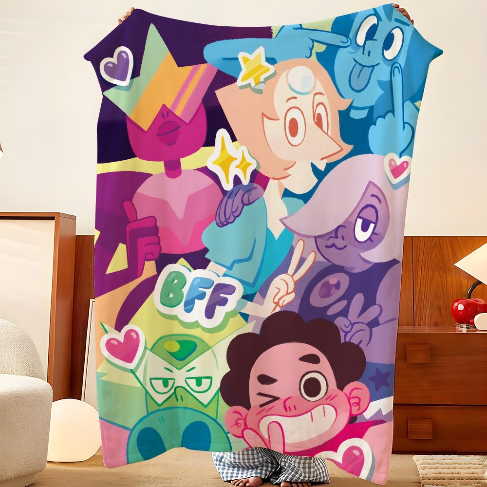 Coperta in Flanella S-Steven U-Universe-ee, Leggera e Accogliente, Resistente Lavabile carina Fresca