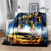T-Transformers Cartoon Printed blankets picnic blanket Warm blankets Flannel Soft Cozy Blanket Home travel blanket Birthday Gift