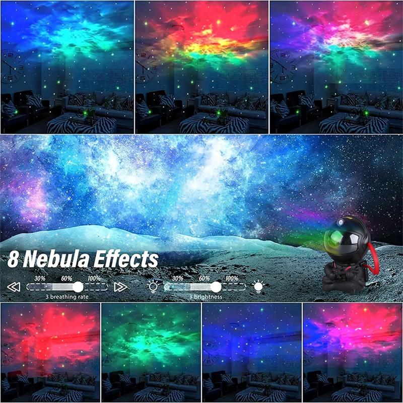 Star Projector Galaxy Night Light Astronaut Space Projector Starry Nebula Ceiling Led Lamp For Bedroom Home Decorative Kids Gift
