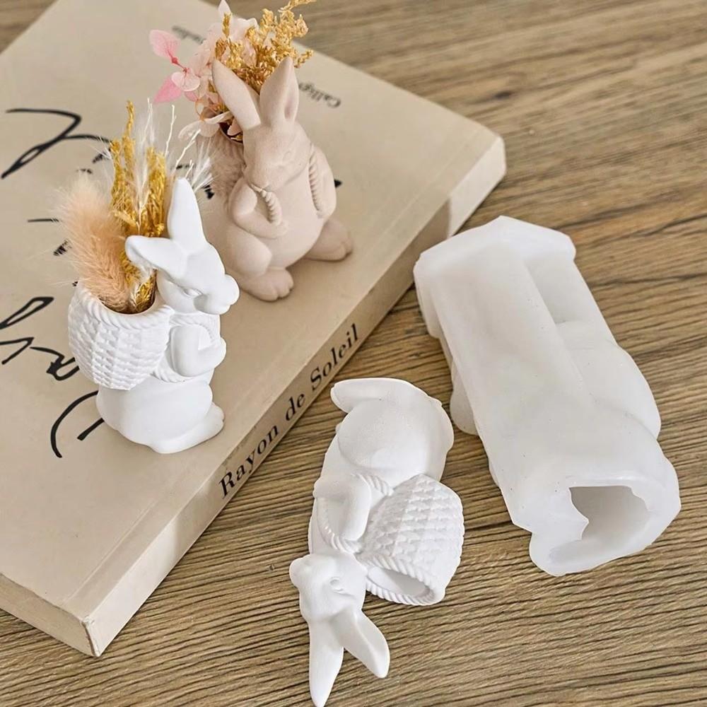 DIY Easter Bunny Mold 3D Resin Ornament Mold Easter Casting Supplies  for Plaster Aromatherapy