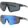 2 Stück Bunte Mode Sonnenbrillen für Damen Herren Radsport Sport Sonnenbrillen Klettern Skifahren Brillen Dame Mann Schutzbrillen UV400