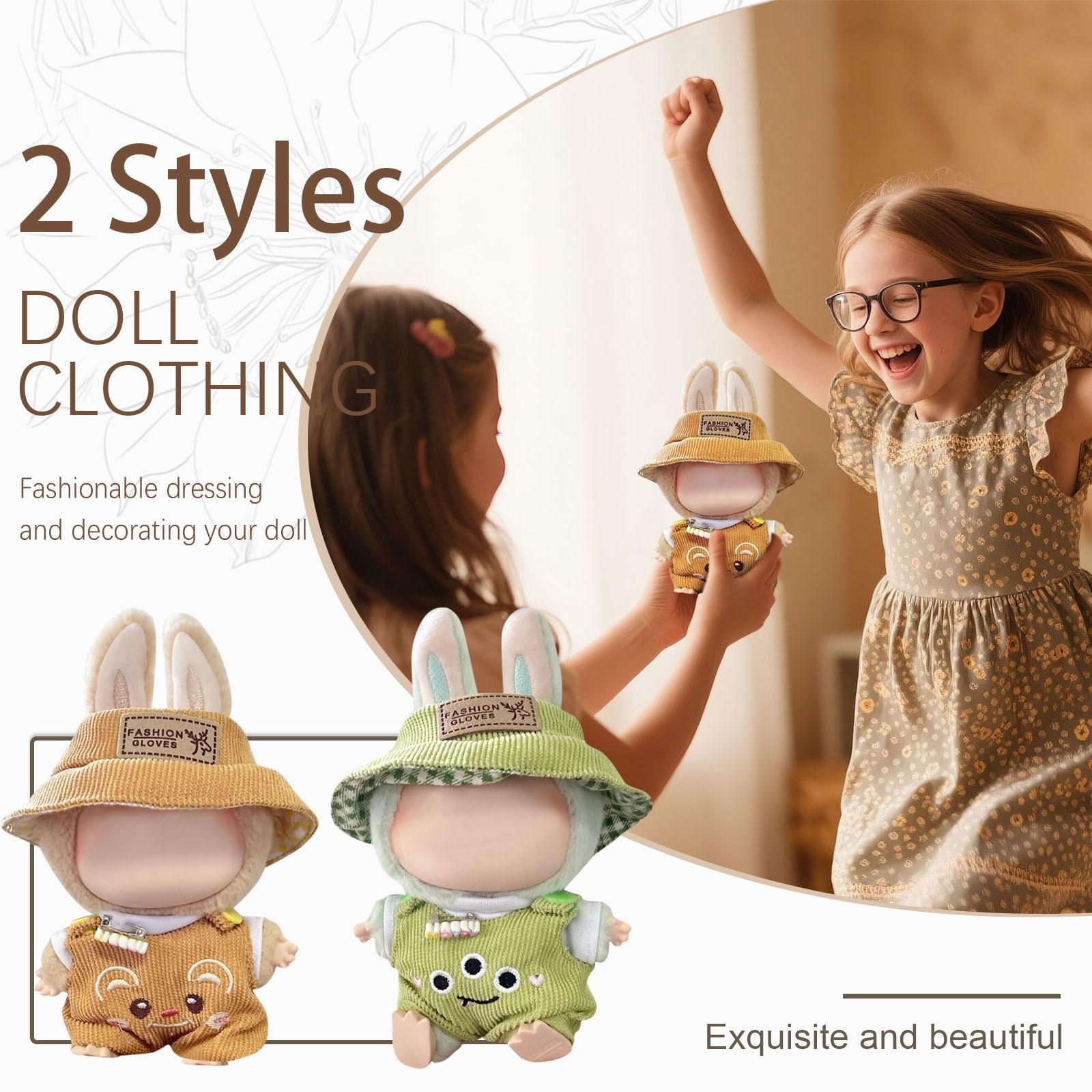 

Набір вінілового одягу для ляльки One Size зелений