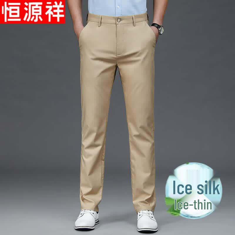 

Hengyuanxiang Men s 2026 Summer Business Casual Trousers 33