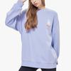 MLB Los Angeles Dodgers Long Sleeve Loose Fit Logo Print Crewneck Sweatshirt Unisex sweatshirt Blue Purple 31MT04941-07V