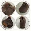 XSHX "Anti-splashing Fleece Leather · Wool Shoe Mouth" Children's Snow Boots Winter Boys and Girls Magic Stickers [Wenzhou Shoes]