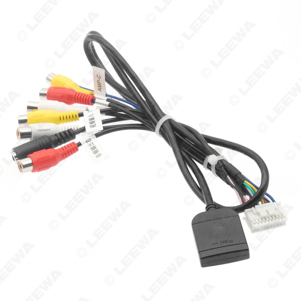 Zx Scheme 4G Card Slot AV Cable: 20-Pin RCA Output for Car Audio/Video