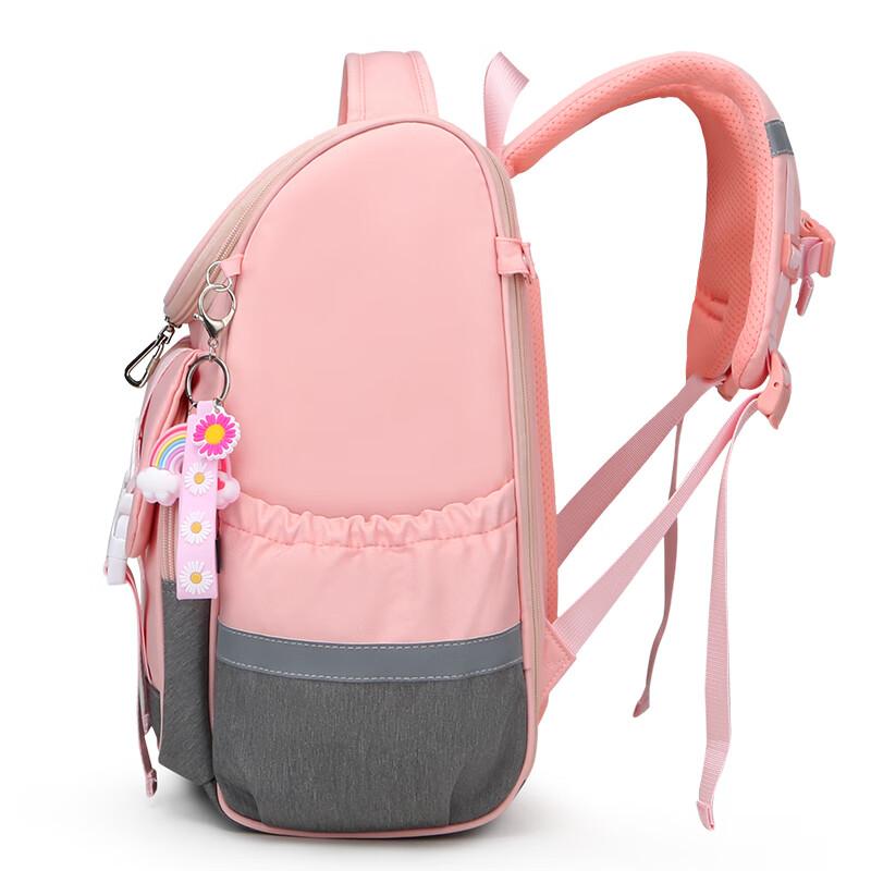 Edison Elementary School Backpack for Girls, Lightweight Spine Protection, Water-Resistant, Anti-Drop,