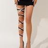 Sexy Babes Style Legchain Elastic Strap Leg Chain, Sweet And Cool Color Matching Cross Leg Decoration