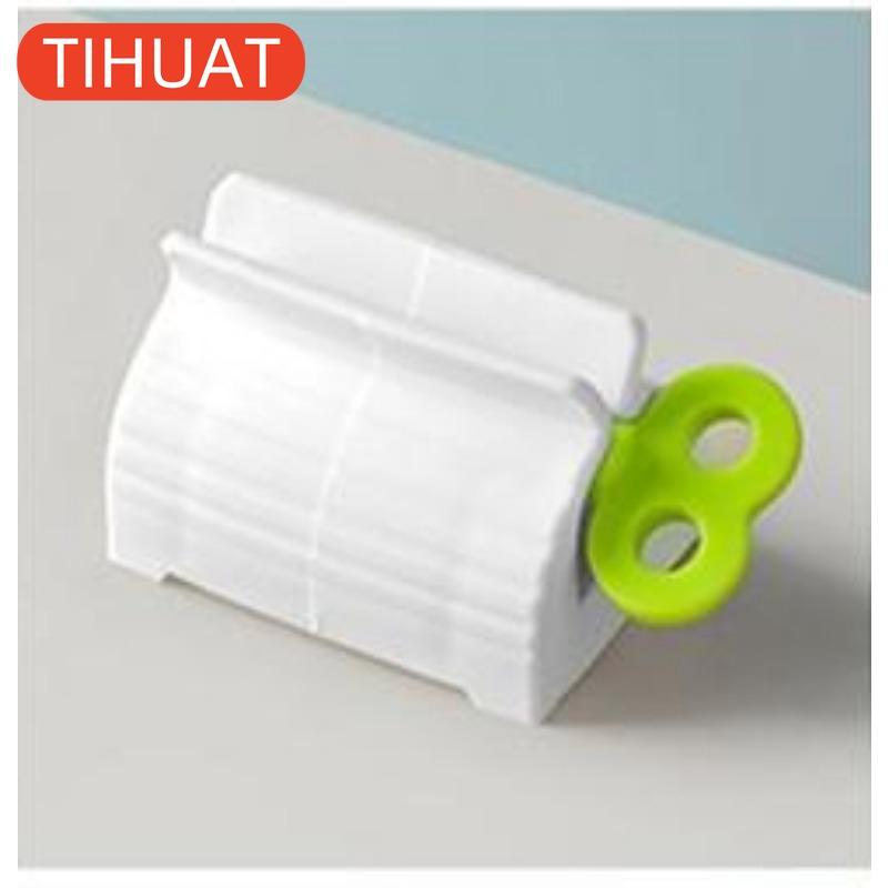 

Удобный диспенсер для зубной пасты, ролик, выдавливатель зубной пасты, держатель, аксессуары для ванной комнаты зелёный