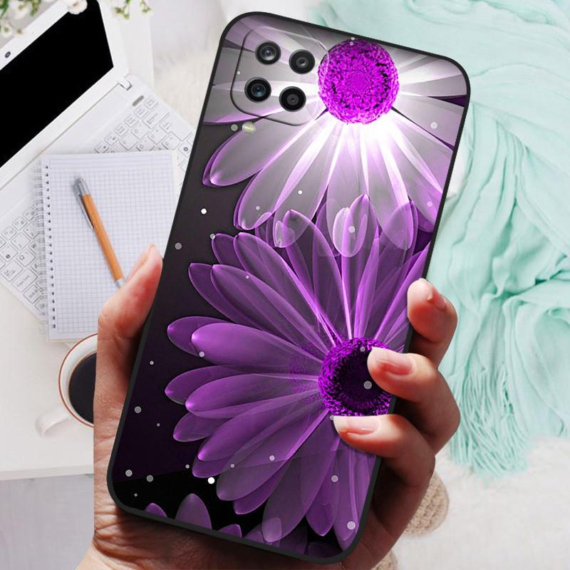 Für Samsung Galaxy A12 Hülle Silikon Luxus Katze Marmor Weiche Stoßstange Abdeckung für Samsung Galaxy M12 A12 Schutz Hüllen A M 12