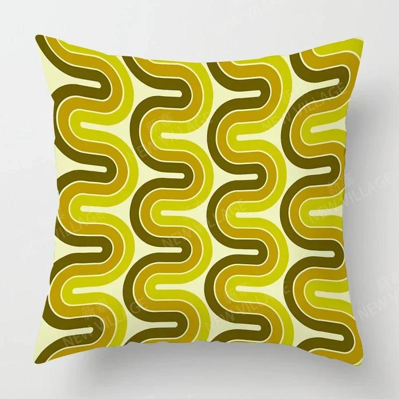 Nordic Fall Home Decor Autumn Throw Pillow Case Sofa Cushion Cover Modern  Geometry