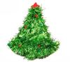 Tinsel Christmas Tree Hat on 1pc Headband Father Christmas Xmas Party Santa Fancy Dress Costume Hat Christmas Hat