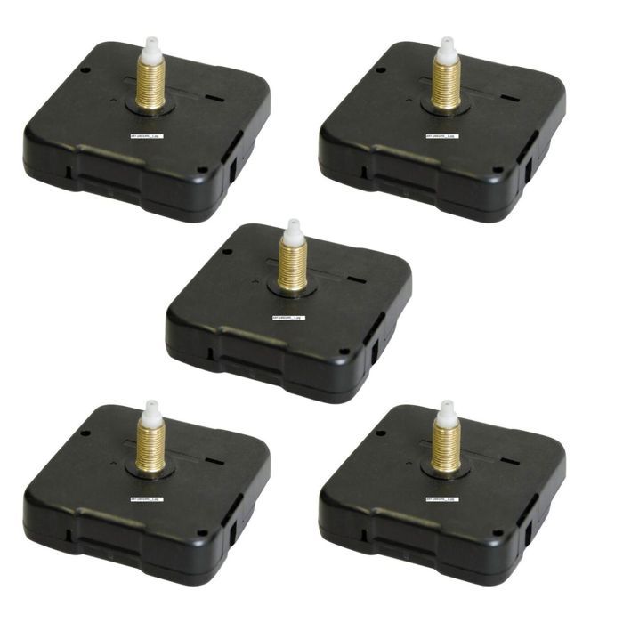 Mécanisme d'horloge - ARTEMIO - 5 pièces - Noir - Synthétique - 5,5 x 5,5 cm