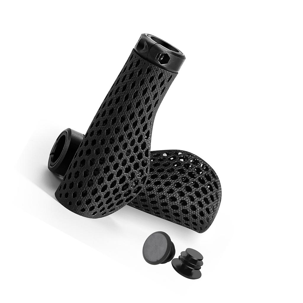 Ergonomic Bicycles Handlebars Grip With 3D Printed Honeycomb Antislip Light weight Durability Construction