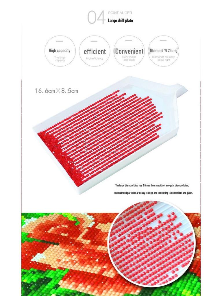 DIY Diamond Painting Kit: Funnel, Drill Pen, 60 Compartment Bottles, 30 Storage, Butterfly Bag