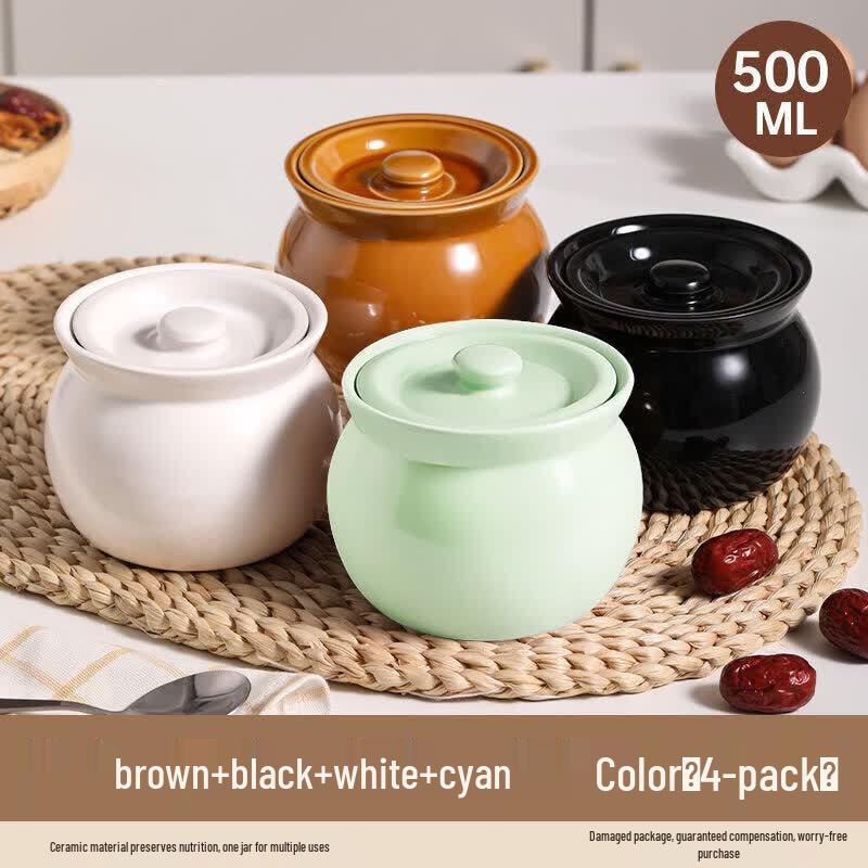 Ceramic Double Boiler Stew Pot
