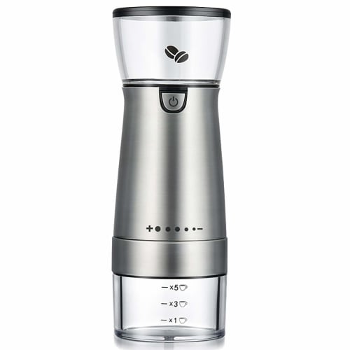 

1 Automatic Coffee Grinder, USB Rechargeable Coffee Machine, Portable Electric Grinder for Travel and Camping