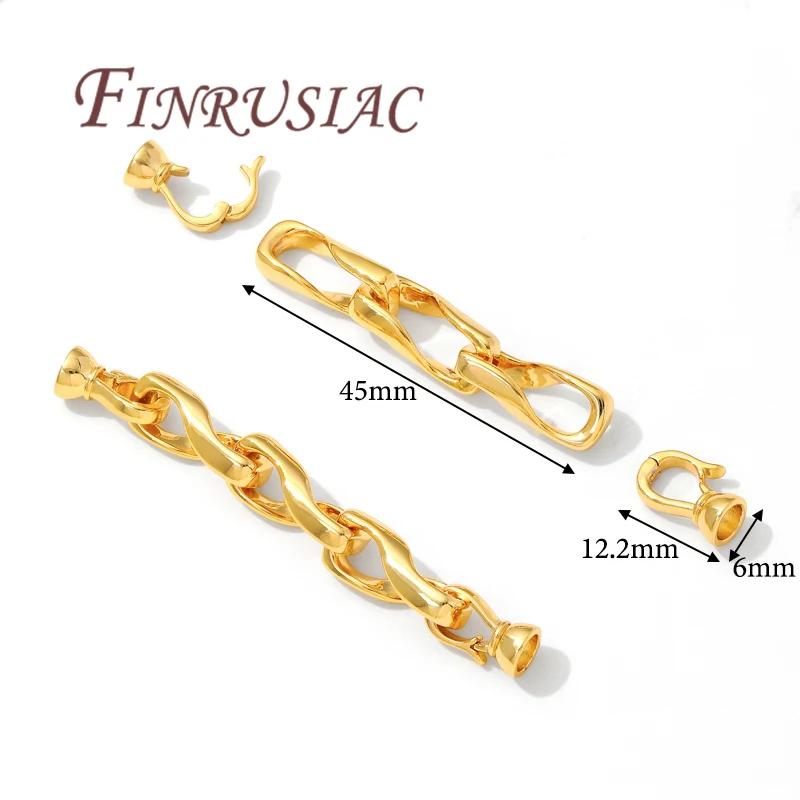 18K Gold Plated Lock For Bracelets,Clasp For Jewelry Connectors,Decorative Pearl Clasp,DIY Jewelry Making Supplies