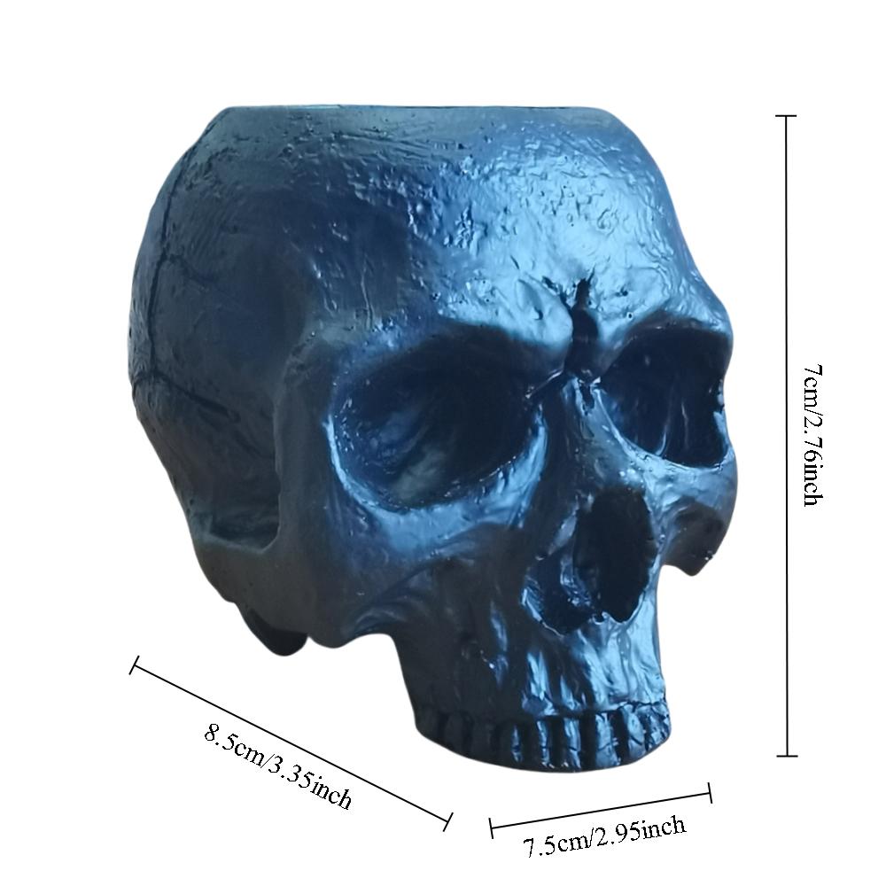

Хелловінський Підсвічник-Череп Креативні Сльози Череп Смоляні Фігурки Жахлива Хелловінська Прикраса Святкова Атмосфера Міні-Прикраси чорний