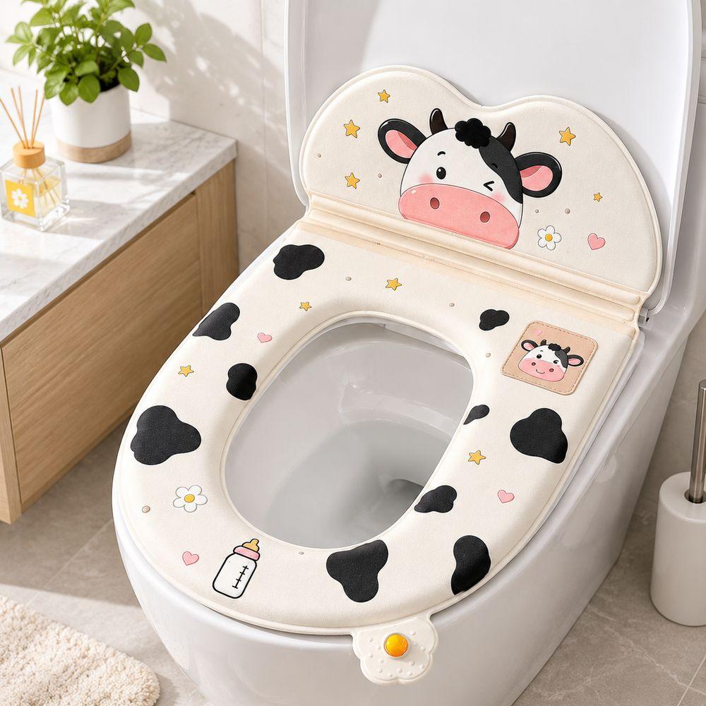 Cartoon Toilet Seat Cover Backrest Toilet Lid Cover New Toilet Seat Pad Household