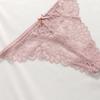 Sexy Lace Briefs Thong Women's Bow Tie with Hollowed Out Breathable Pattern T-panties Seamless Sports Yoga Underwear Panties