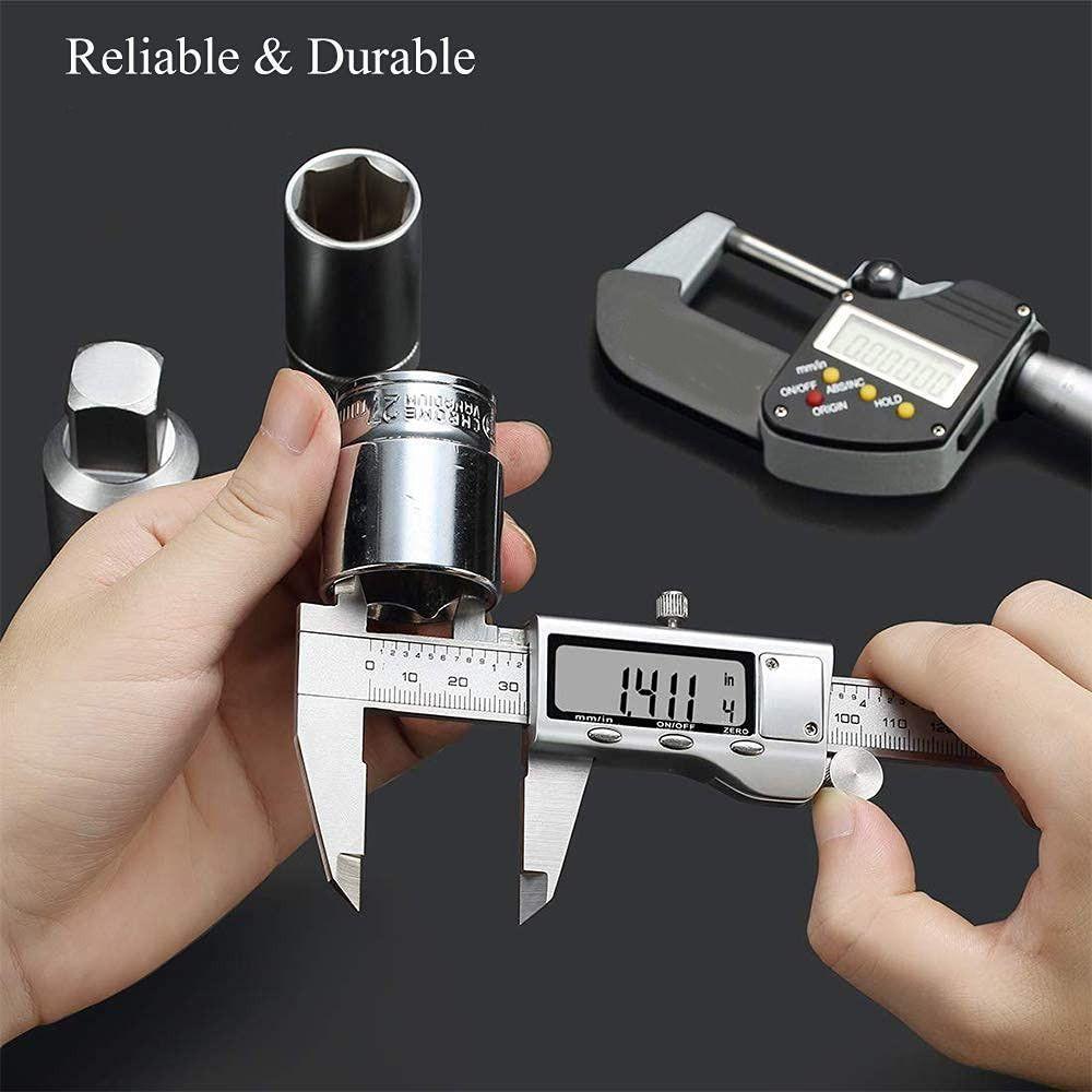 Inch Metric Vernier Caliper LCD Screen Digital Micrometer Micrometer Measurement  Engineering