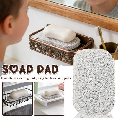4er-Pack abtropfende Seifenschale - Schnelltrocknendes Netz-Seifenhalter, Nicht-Design-Seifenpad, Hält Stückseife trocken & verhindert Erweichung, Ideal für Badezimmer Kitch