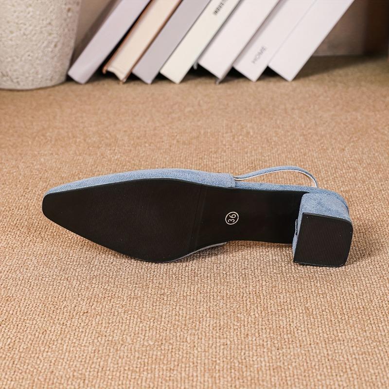 Women'S Mary Jane Shoes - Slip-On Chunky heel, Square Toe, Cushioned Insole - Formal & Everyday Shoes - All-Season Elegant Women'S Footwear