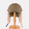 Autumn and Winter Plush Forward Hat, Male and Female Tide Thickened Warm Ear Protection Cotton Hat, Two Wearing Pilot Caps