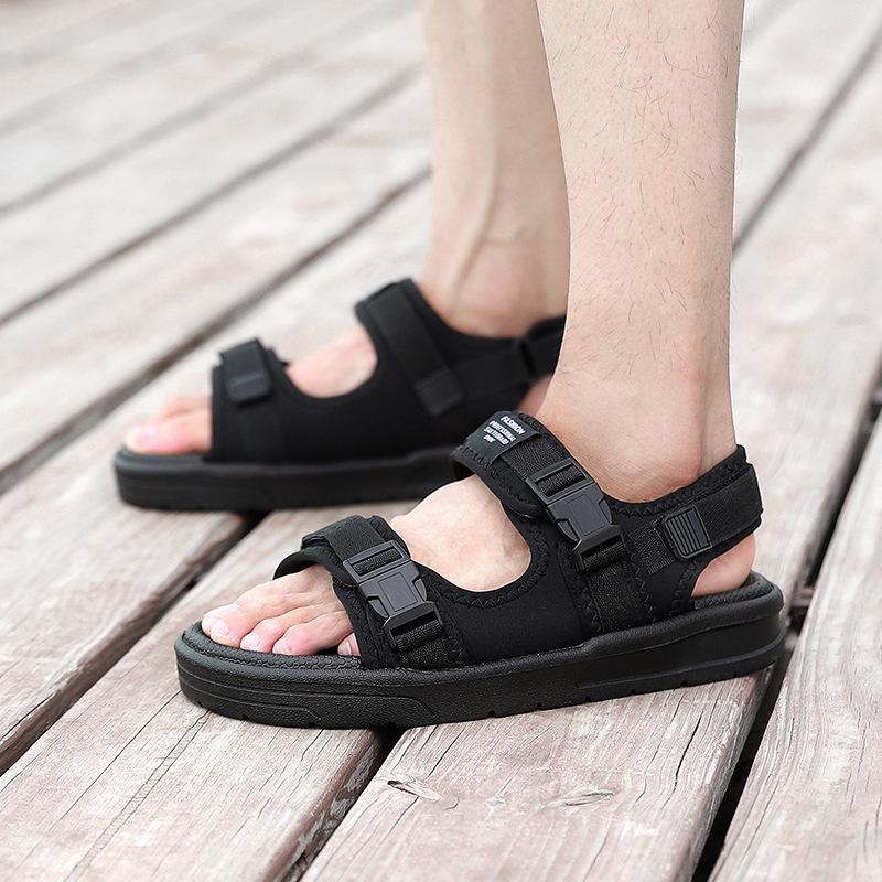 Summer New Men's Sandals Korean Edition Trend Fashion Outdoor Leisure Sports Beach Shoes Couple Sandals
